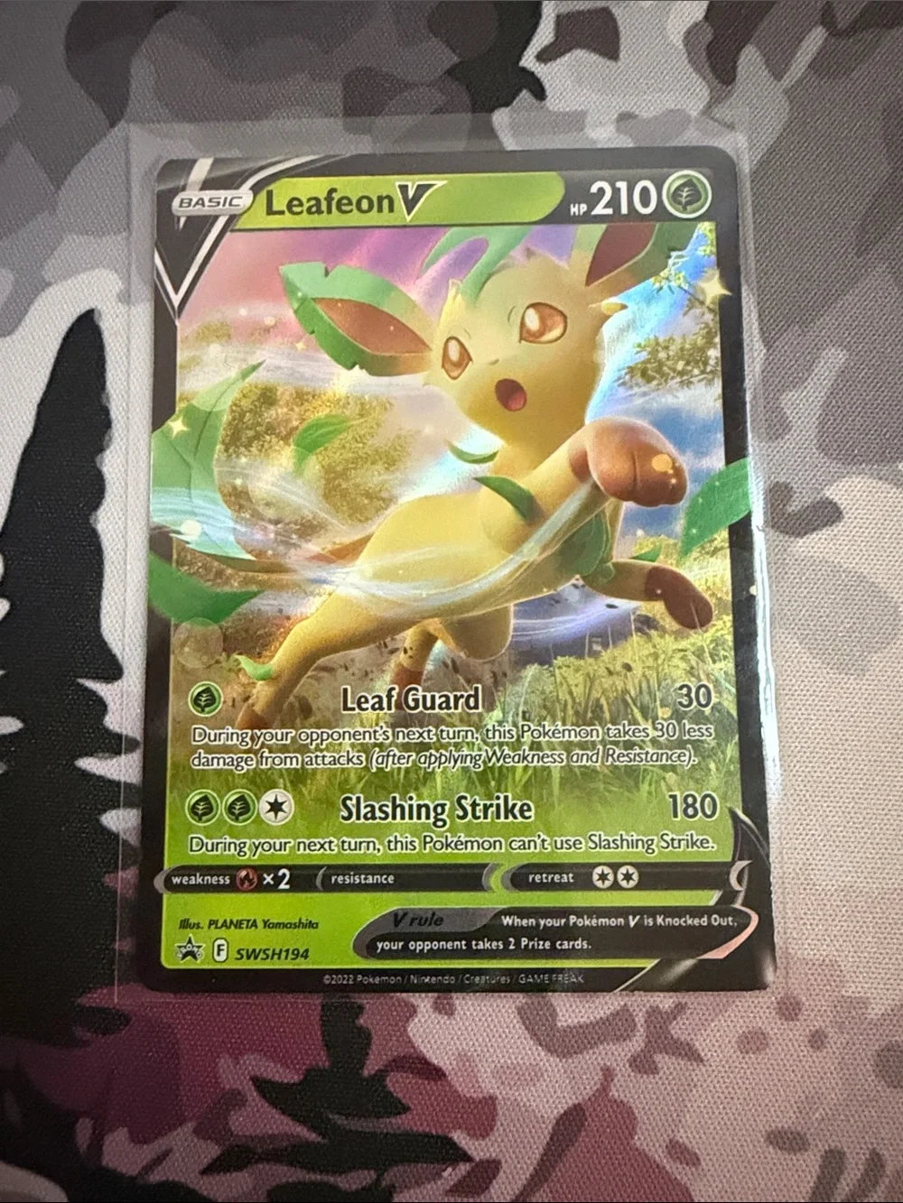Leafeon V Character Lot Pokémon Ultra Rare Card Lot 🌿 | 2 Cards